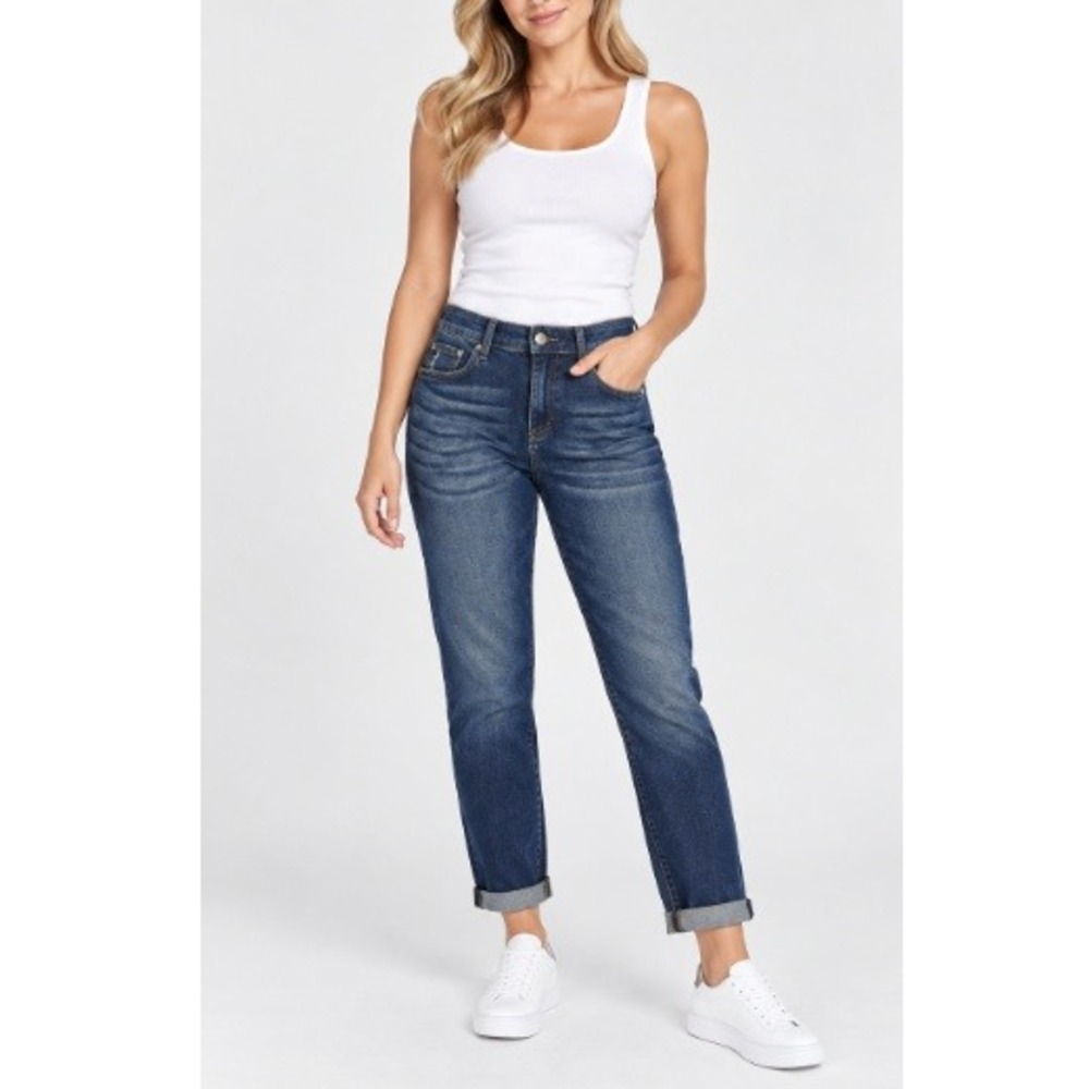 STS Blue Women's Indigo Riley Mid Rise Slim Boyfriend Jeans Size 27 NWT